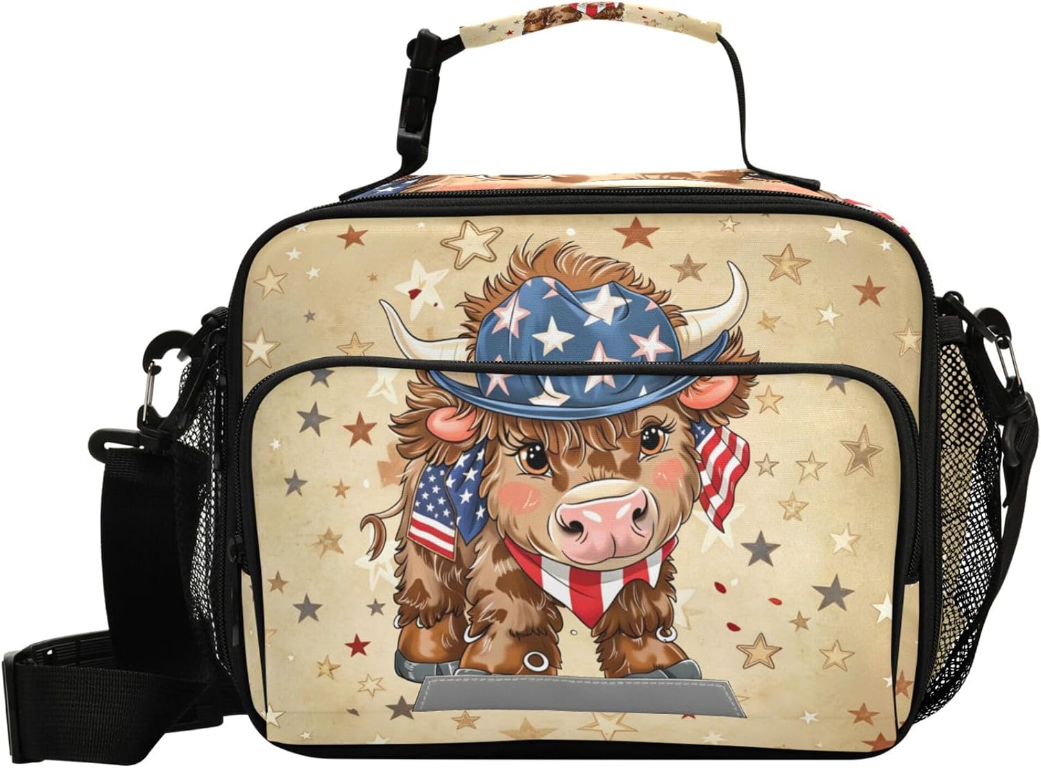 Dinosaur Galaxy Lunch Bag with Shoulder Strap for Kids Boys Girls Teens T. Rex Dragon Space Lunch Box Woman Tote Bags Water-resistant Insulated Warm Cooler Bag for School Work Office Camp(10x9x4 IN)