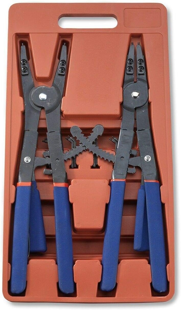 Snap Ring Plier Set 2 Pc 16" | External Internal Pliers | Straight 45°, 90 NEW
