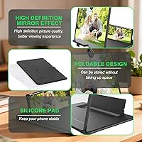 Vista 4 de Lupa de pantalla para teléfono celular 2026, nueva versión, lupa plegable 3D HD extraíble para aumento de teléfono, amplificador de pantalla de 10 a