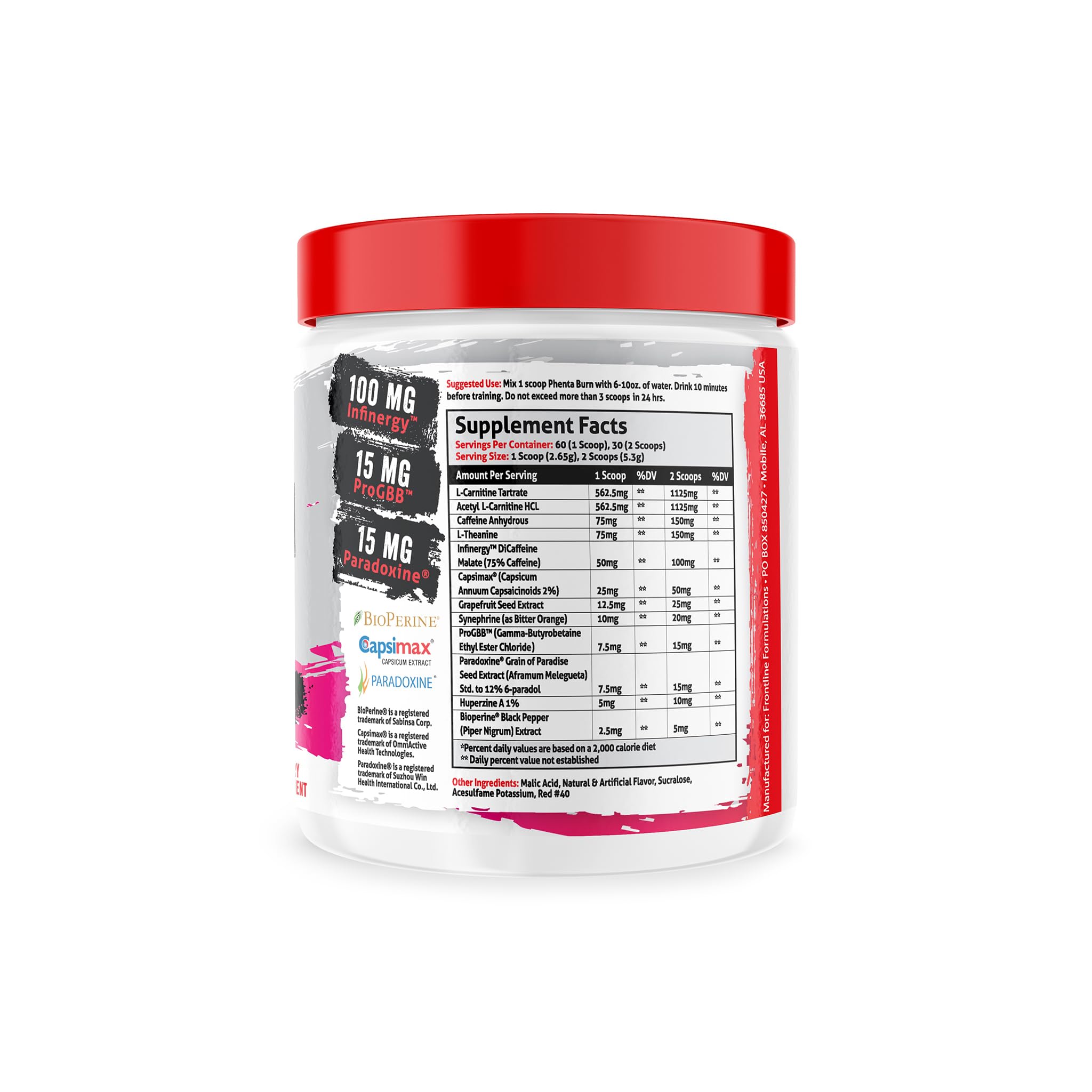 Amazon.com: FRONTLINE FORMULATIONS Phenta Burn, Increased Energy