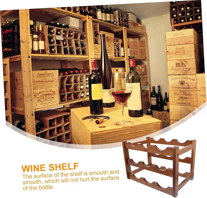 Soporte para Botellas de Vino PRETYZOOM, Organizador de Mostrador miniatura 8