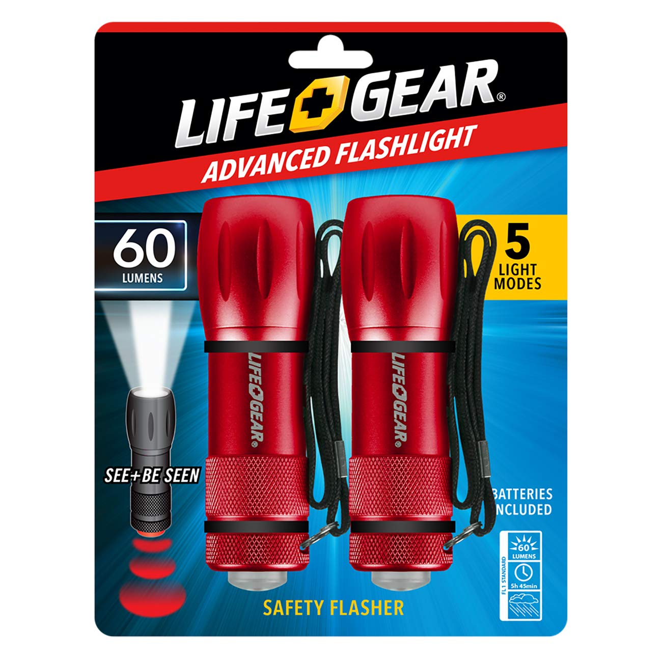 Life Gear DORCY INTERNATIONAL LG09-60660-SA4 160 lm Aluminum Mini Max LED Flashlight