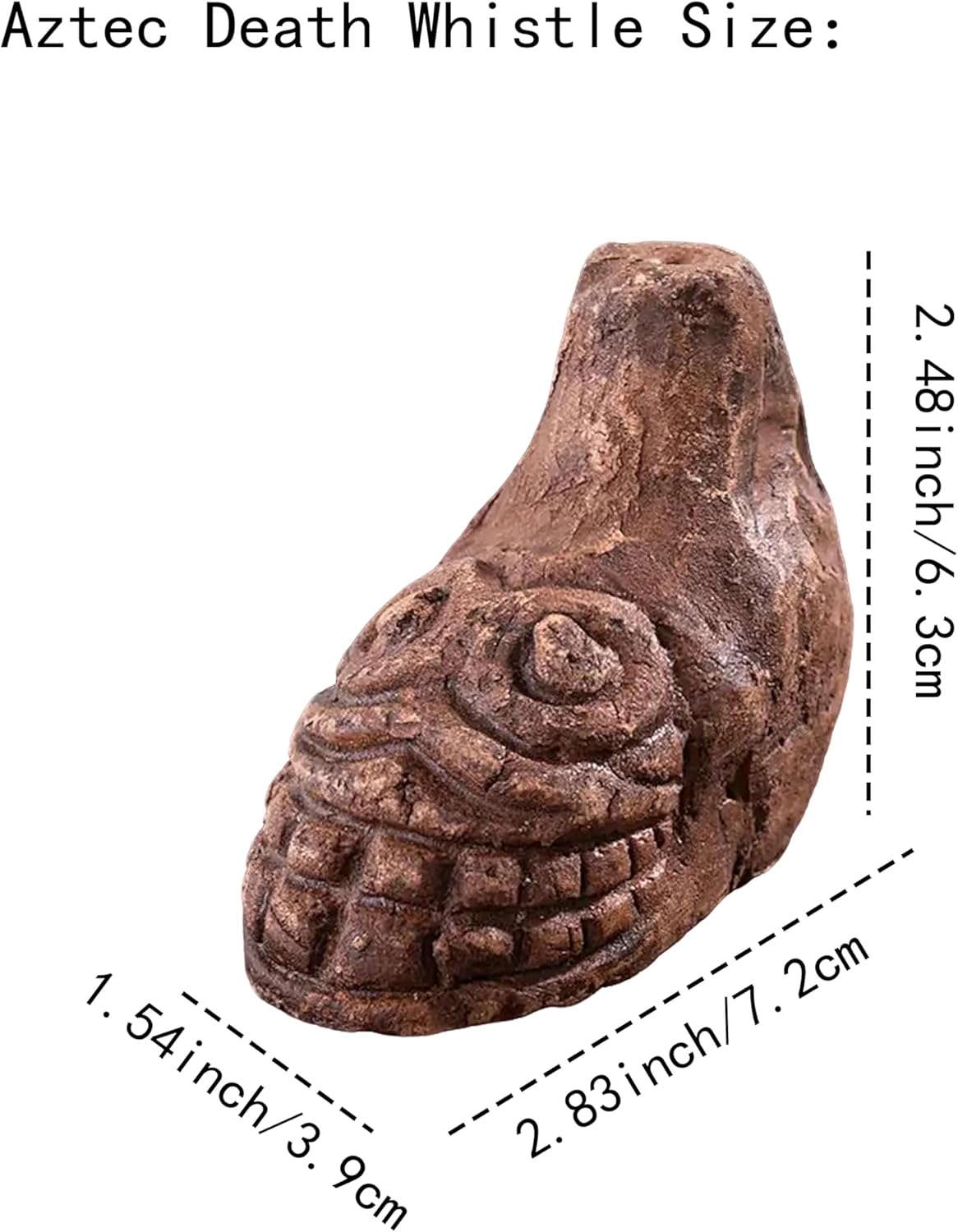 Aztec Death Whistle - 125+ Decibels Loudest Authentic Human Screaming Sound, Ancient AZTEC War Whistle for Halloween & Gifts (Grey) - Image 4