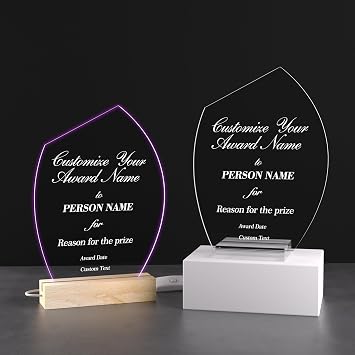 Personalized Trophies and Plaques with Customized Text and Logos Create Unique Mementos of Glory for Sporting Events, Corporate Awards and More