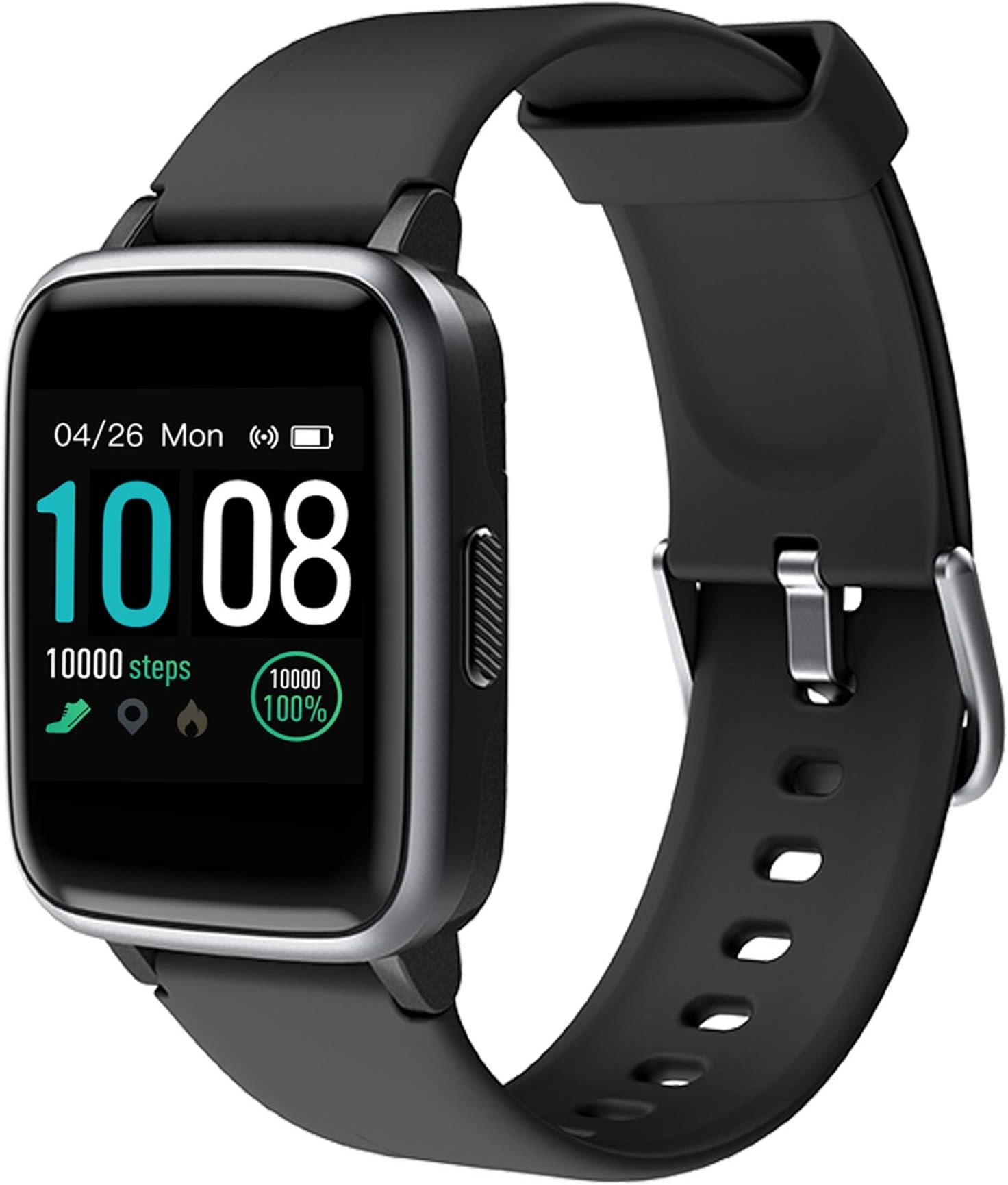 Smart Watch for Android iOS Phones, Activity Fitness Tracker Health Exercise Smartwatch Pedometer Heart Rate Sleep Monitor IP68 Waterproof Compatible with Samsung iPhone for Men Women