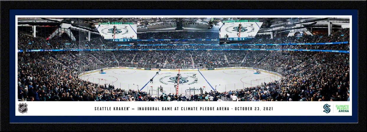 Seattle Kraken, Inaugural Game at Climate Pledge Arena - Panoramic Posters and Framed Pictures by Blakeway Panoramas