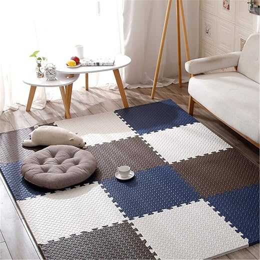 SIGNATRON Puzzle Flooring || Kids Interlocking Play mat || Shop Floor Mat || Kitchen Floor Mat || Pet Mat ||12 MM Thick (6...