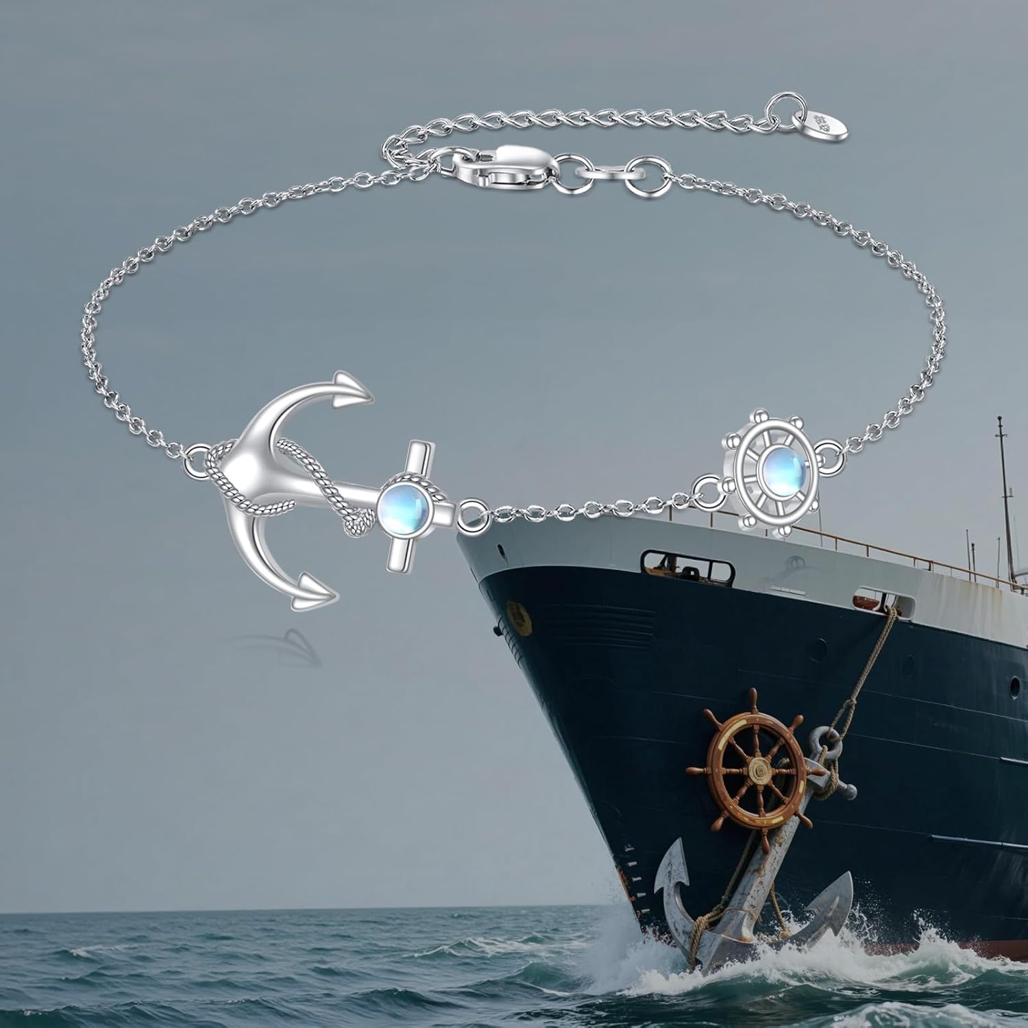 Anchor Bracelet Sterling Silver Anchor Bracelet Ocean Jewelry for Women