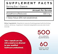 Vista 2 de Jarrow Formulas - Glutatión reducido 500 mg 60 cápsulas (paquete de 2)