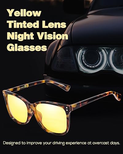 Miniatura 6 de SIPHEW Lentes de conducción nocturna para mujeres y hombres, lentes polarizados de visión nocturna antirreflejos, lentes tintados amarillos para la