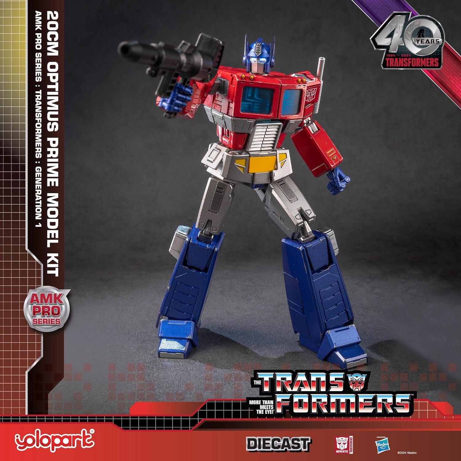 YOLOPARK Juguete Transformer Optimus Prime, 20 CM Transformers G1