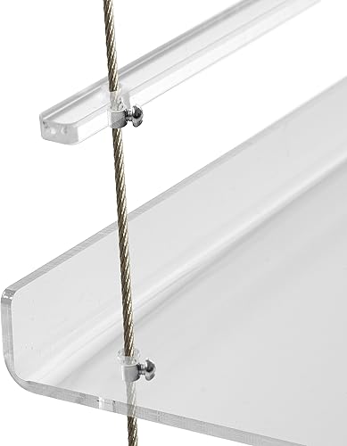 Miniatura 5 de Estantes colgantes para plantas de ventana, 4 niveles para tus plantas de interior o jardín de hierbas, soporte acrílico para plantas colgantes en