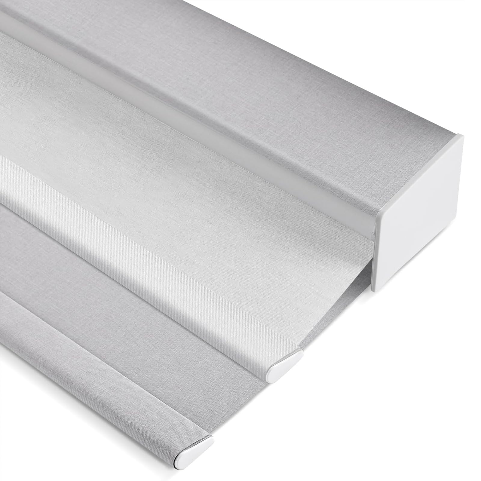 Zshine Day and Night Dual Layers Manual Safe Cordless Roller Blinds Shades Suitable for Home, Office, Hotel, Club, Restaurant, Cinema Windows (82133C)