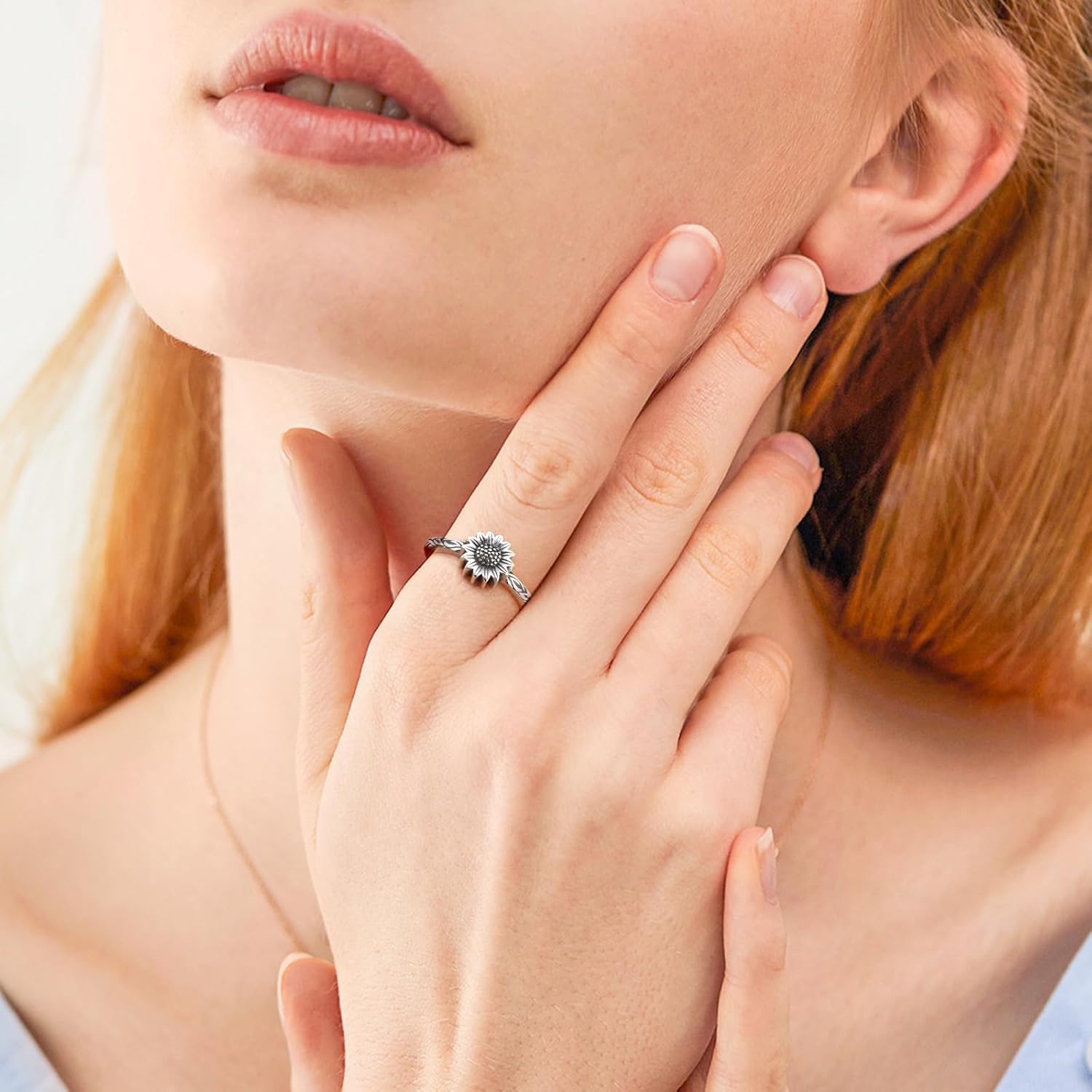 Urn Rings for Ashes for Women, 925 Sterling Silver Rose Flower/Sunflower/Red Cardinal/ Lotus Urn Ring Hold Loved Ones Ashes Forever In My Heart Keepsake Memorial Jewelry Cremation Rings for women - Image 3