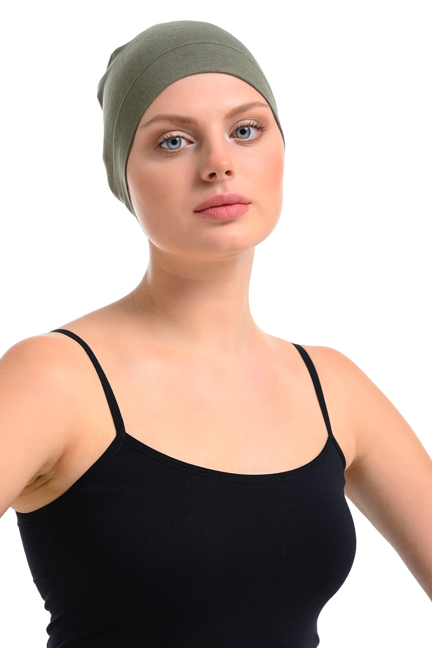Bambus Mütze für Damen – Chemo Mütze bei Haarausfall, atmungsaktive Nachtmütze, Kopfbedeckung aus Bambus & Baumwolle bei empfindlicher Kopfhaut, Beanie Schlafhaube Frauen