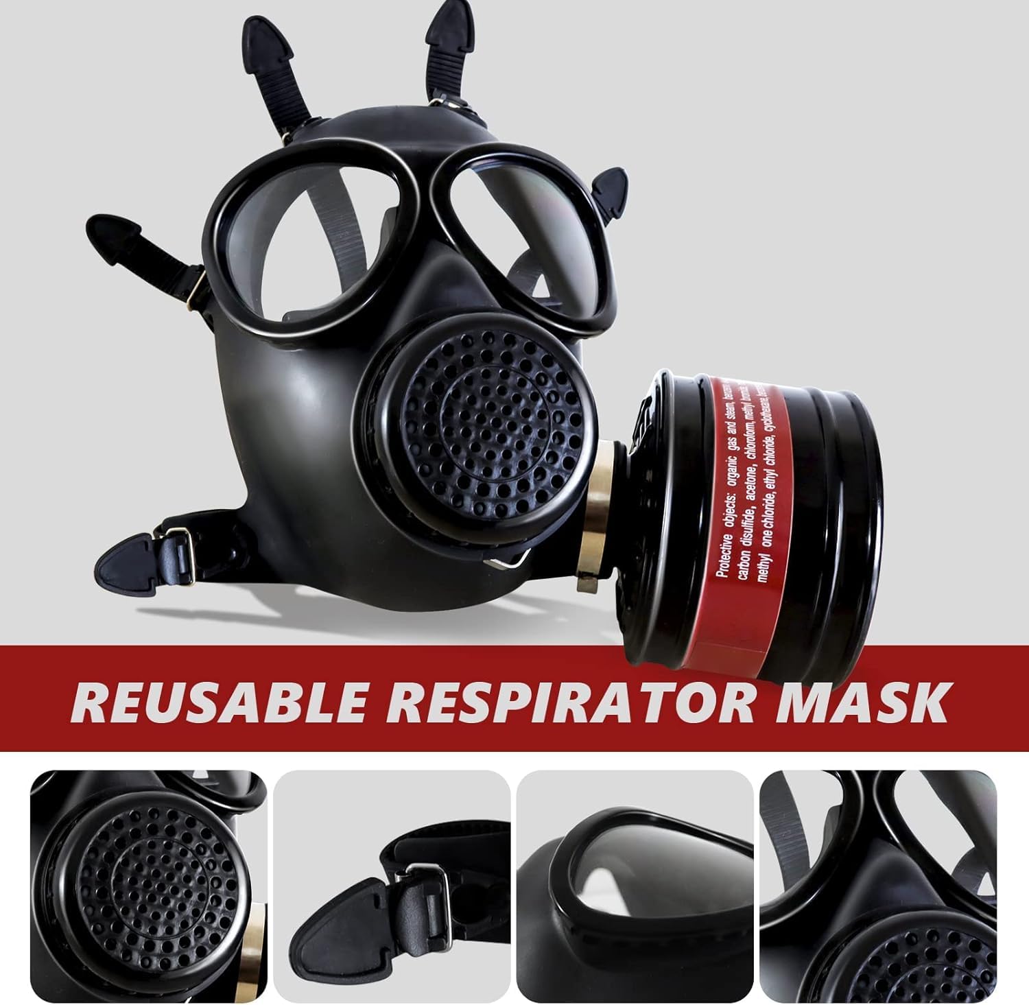 Maschera di protezione respiratoria con filtro per formaldeide, levigatura, resina epossidica