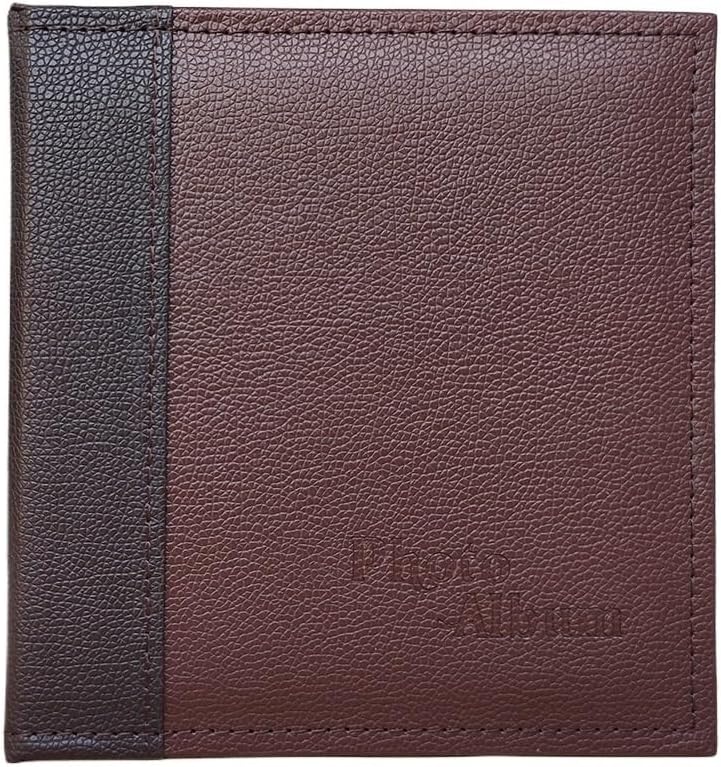 Travel Growth Commemorative Book ﻿ Leather Retro Creative Photo Storage Book Photo Album PP Pocket Album Applicable to Photos, Receipts, Star Cards, etc(Deekbrown)