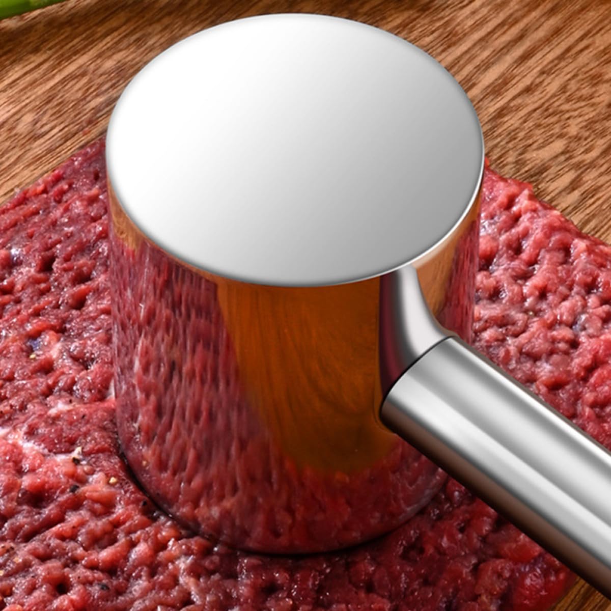 Edelstahl Fleischklopfer mit Zweifacher Oberfläche Lebensmittelecht für Zartes Steak und Geflügel Küchenwerkzeug für Haushalt und Gastronomie