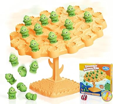 Dinosaur Balance Tree Game, Two-Player Balance Board Game