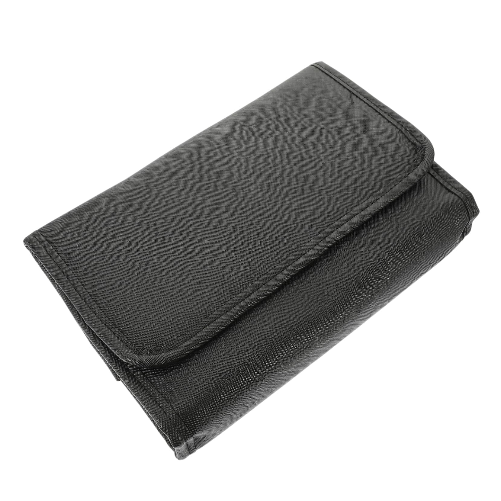 SOESFOUFU Jewelry Organizer Roll Travel Jewelry Case Storage Bag for Necklace Earrings Bracelets Black