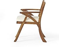 Vista 12 de Christopher Knight Home Hermosa - Juego de comedor de madera de acacia, 5 piezas, acabado de teca