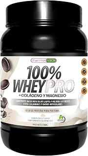 100 por cien Whey Protein Con Colágeno y Magnesio, 43 gramos De Proteína Pura Por Toma 0 por ciento Azúcares, Aumenta el Crecimiento Muscular y Tonifica Los Músculos