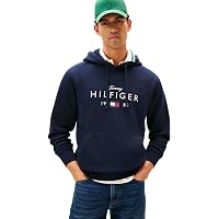 Tommy Hilfiger Felpa con Cappuccio da Uomo Brand Love Big Hilfiger MW0MW41427