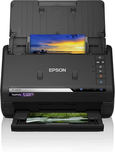 Epson B11B237401BY FastFoto FF-680W Wireless High-Speed Photo and Document Scanning System