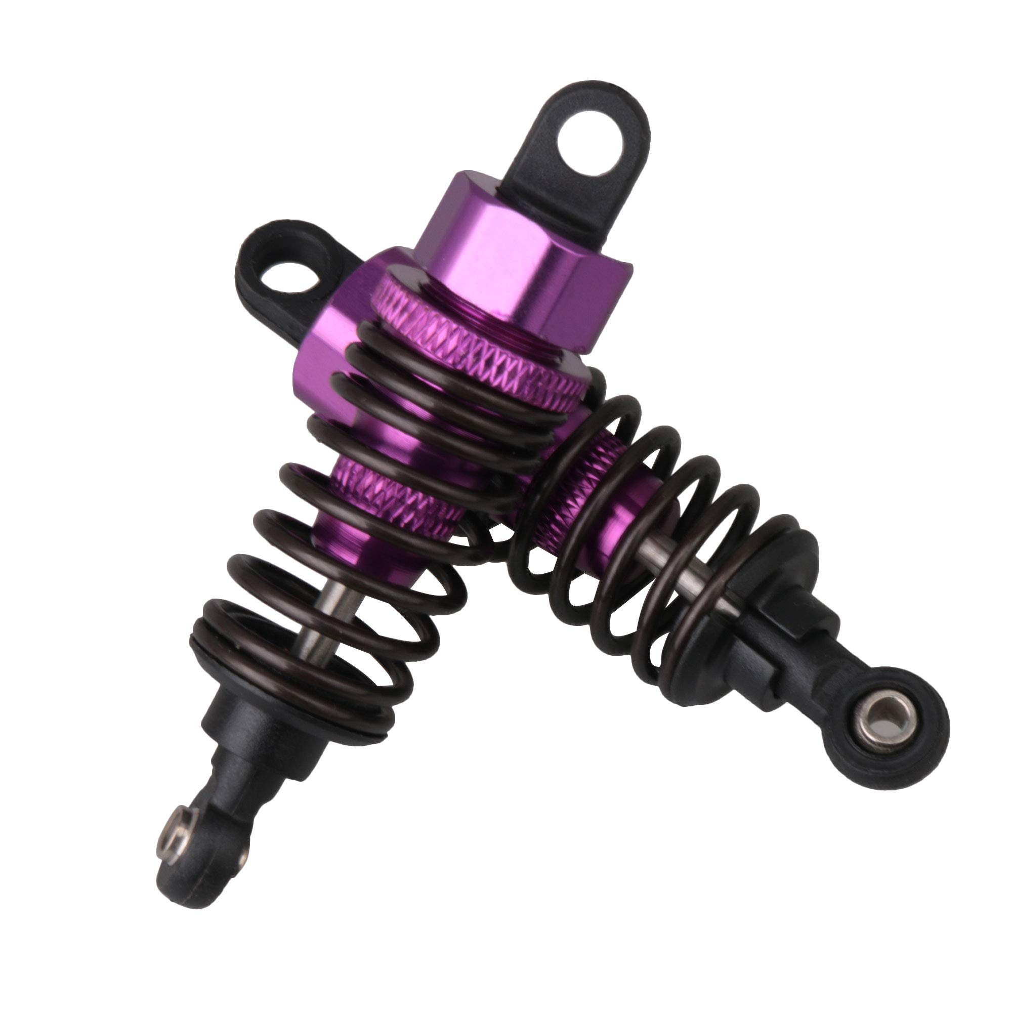 4X Aluminum Shock Absorbers For RC 1:10 Cars - Assembled Spring Shocks, Orange, Upgrade Parts For Off-Road & Jumps - View #4