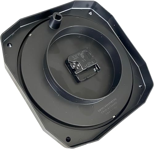 Miniatura 3 de Trintec 12 & 24 horas 10 "cuadrado tiempo militar Swl Zulu Time 24hr 10" reloj de pared esfera negra con luna blanca DSP-10