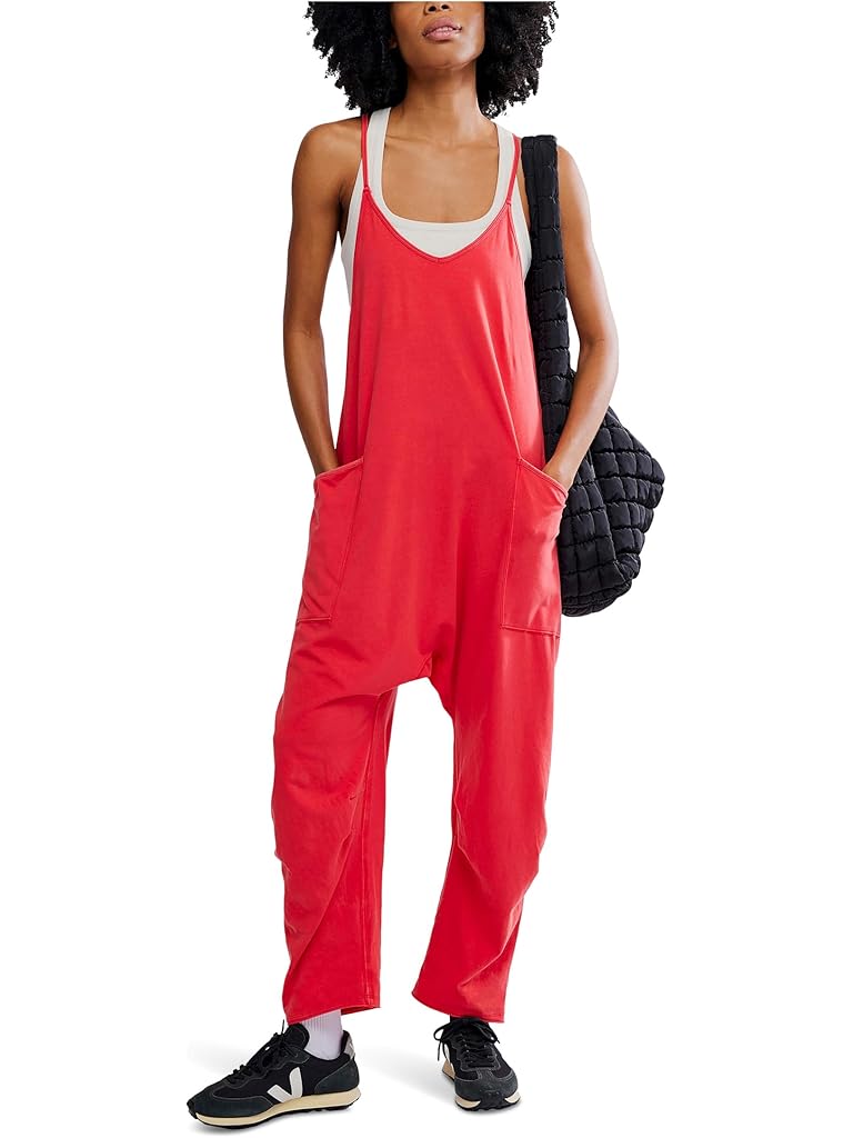 Red Free People Hot Shot Onesie