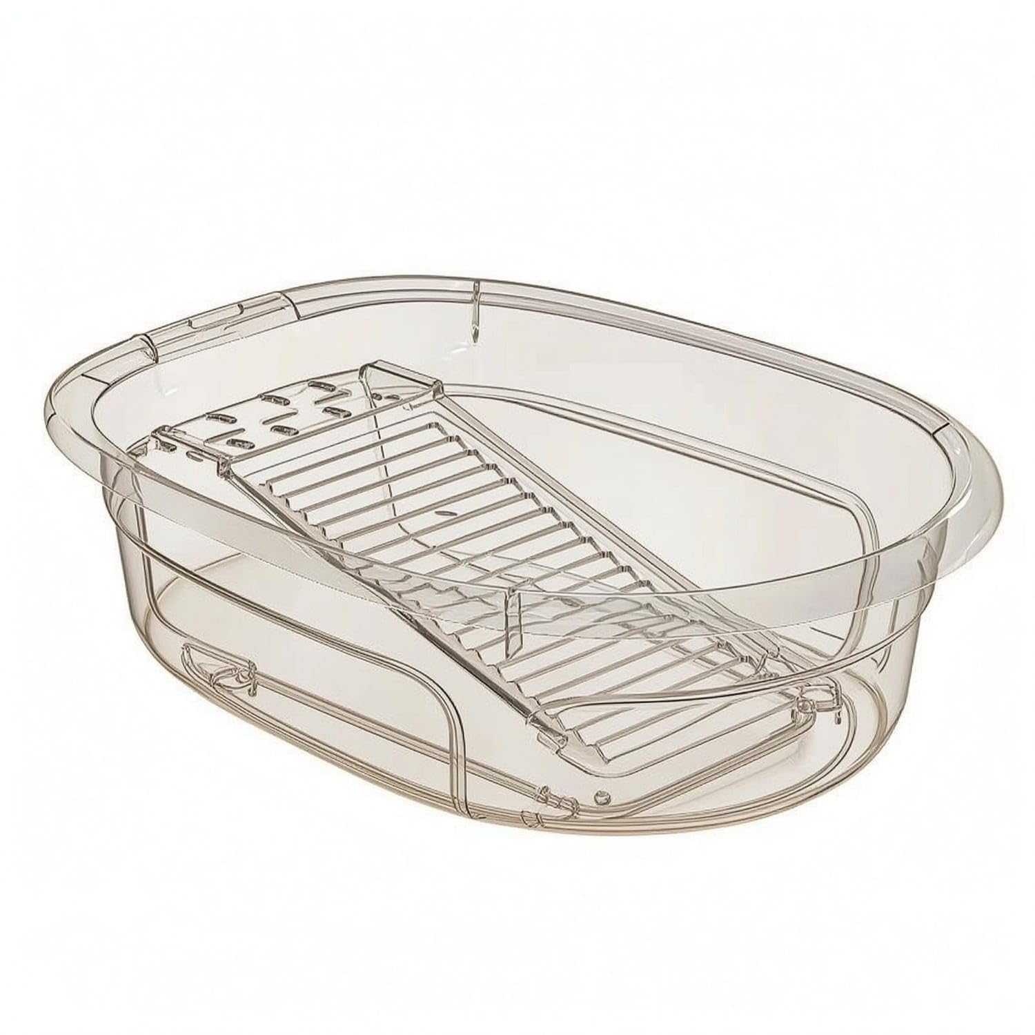 Integrated Washboard Laundry Wash Tub Thickened Washing Tub Transparent Soap Dish Basin Anti-Slip, Large-picture-12