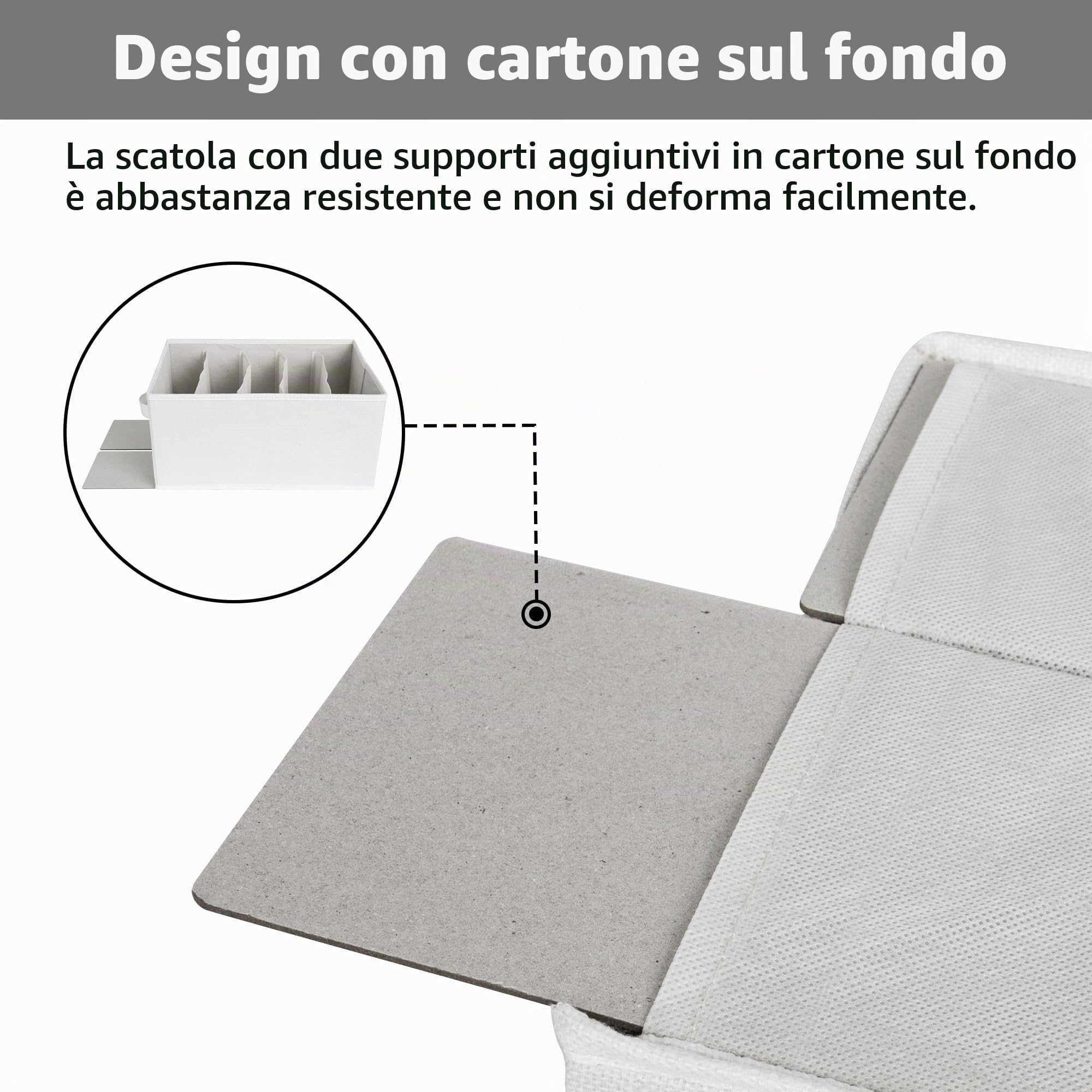 GRANNY SAYS Organizer per Armadio, 4 Pezzi Contenitori per Armadio Salvaspazio, Organizer Cassetti Armadio Pieghevole, Organizer Vestiti, Scatole per Armadi può Contenere Jeans Pantaloni, Bianco
