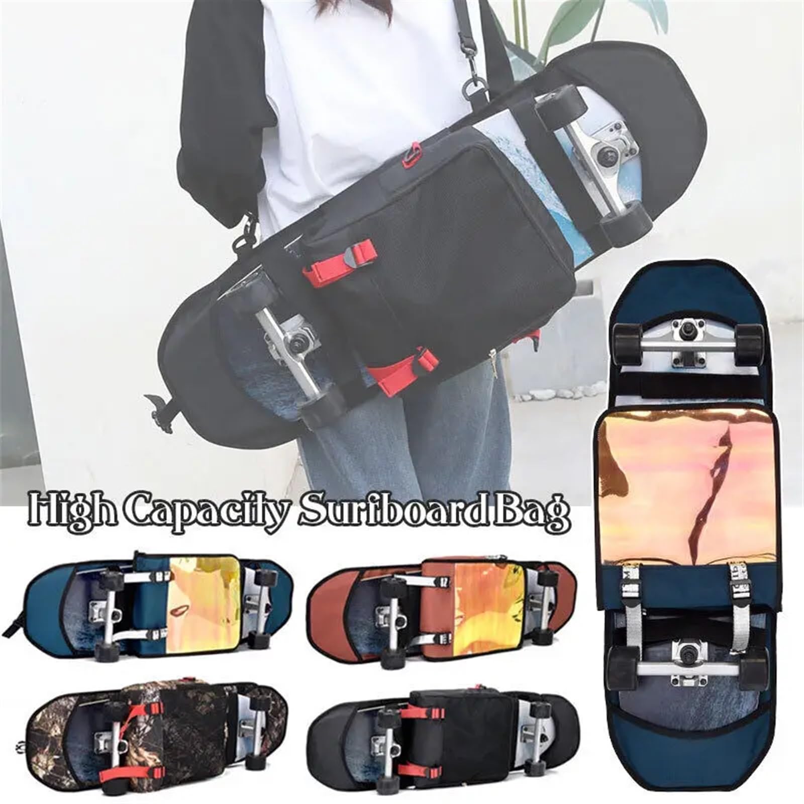 Sac de Transport Sac de Transport for Planche à roulettes, Sac Main for, Housse Rangement for équilibrer la pour Skateboard
