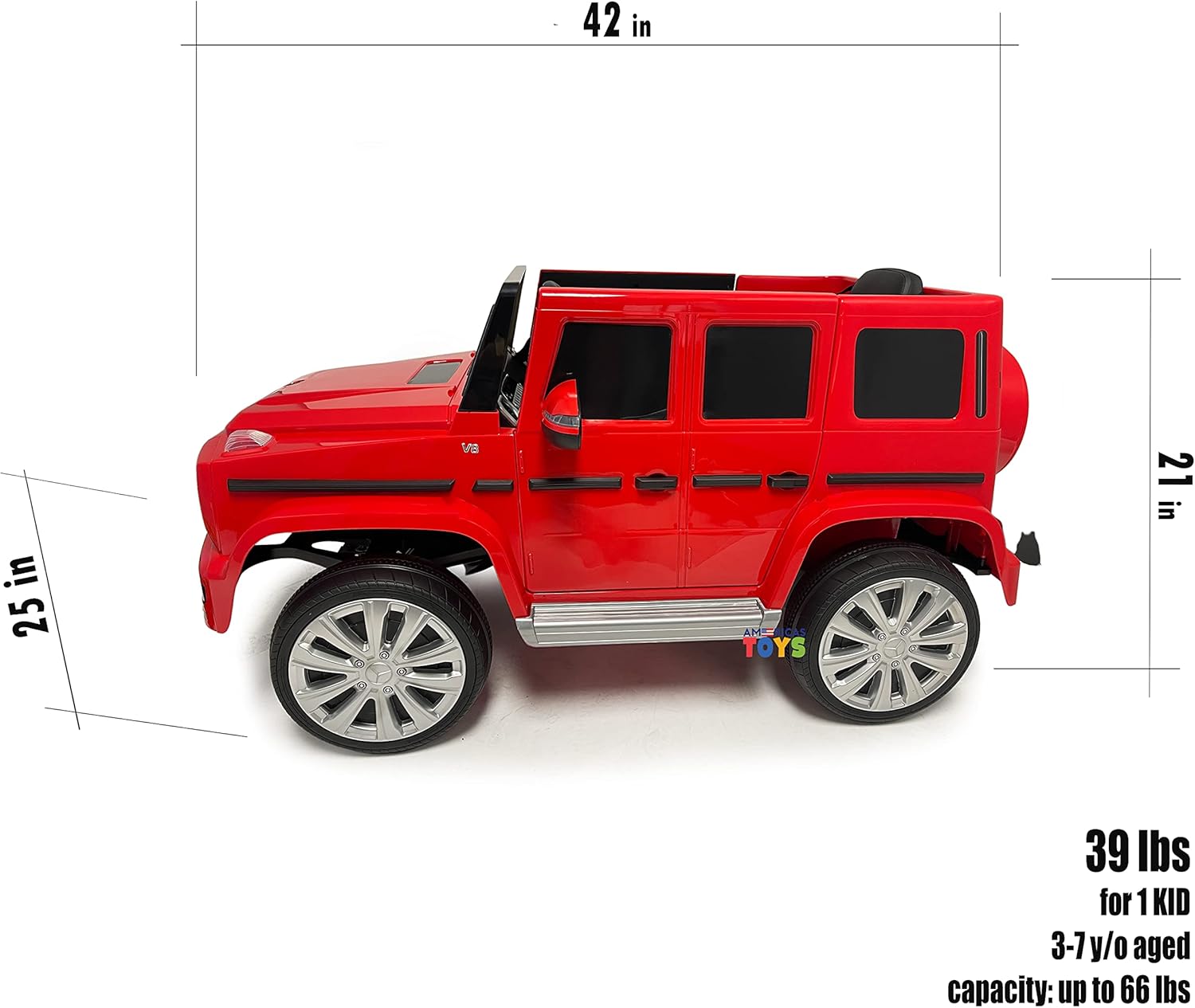 Ride On Toys - 12V Battery Ride On Car with Remote Control – Americas Toys Electric Car for Kids with Open Doors, Leather Seat, 3 Point Seat Belt, MP3 Music, Compatible with Mercedes-Benz Red : Toys & Games