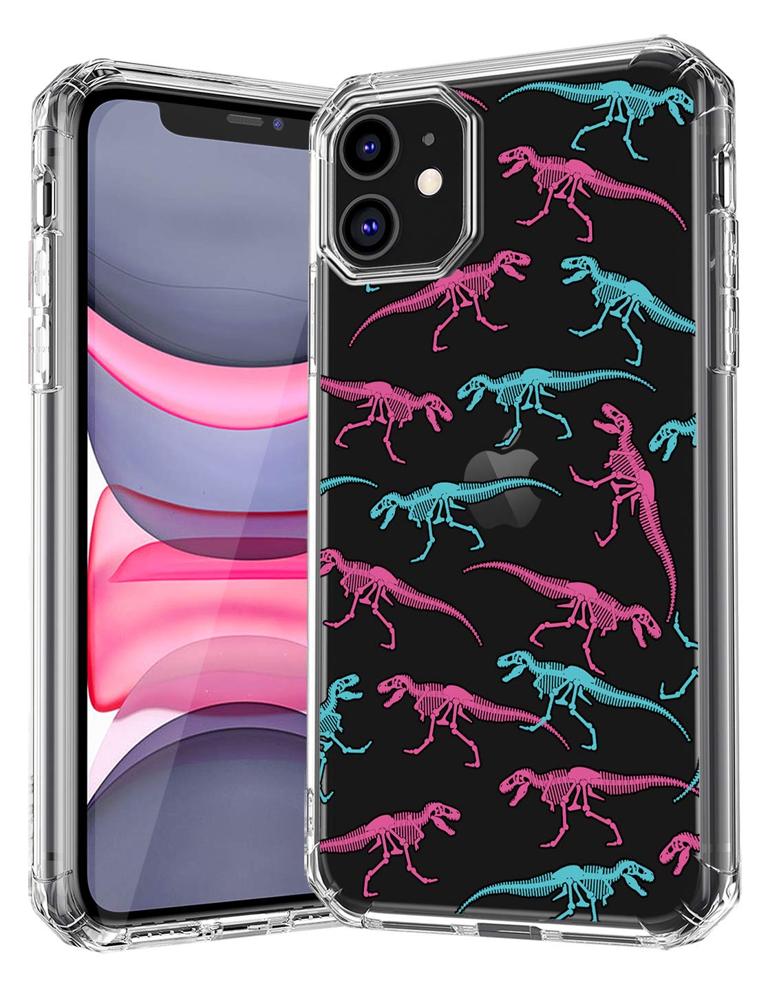 TRFAEE iPhone 11 Case,Personality Animals Series Pattern Wild Life Clear Design Transparent Soft Back Case with TPU Bumper Protective Case Cover for Apple iPhone 11 6.1 Inch (2019) transparent