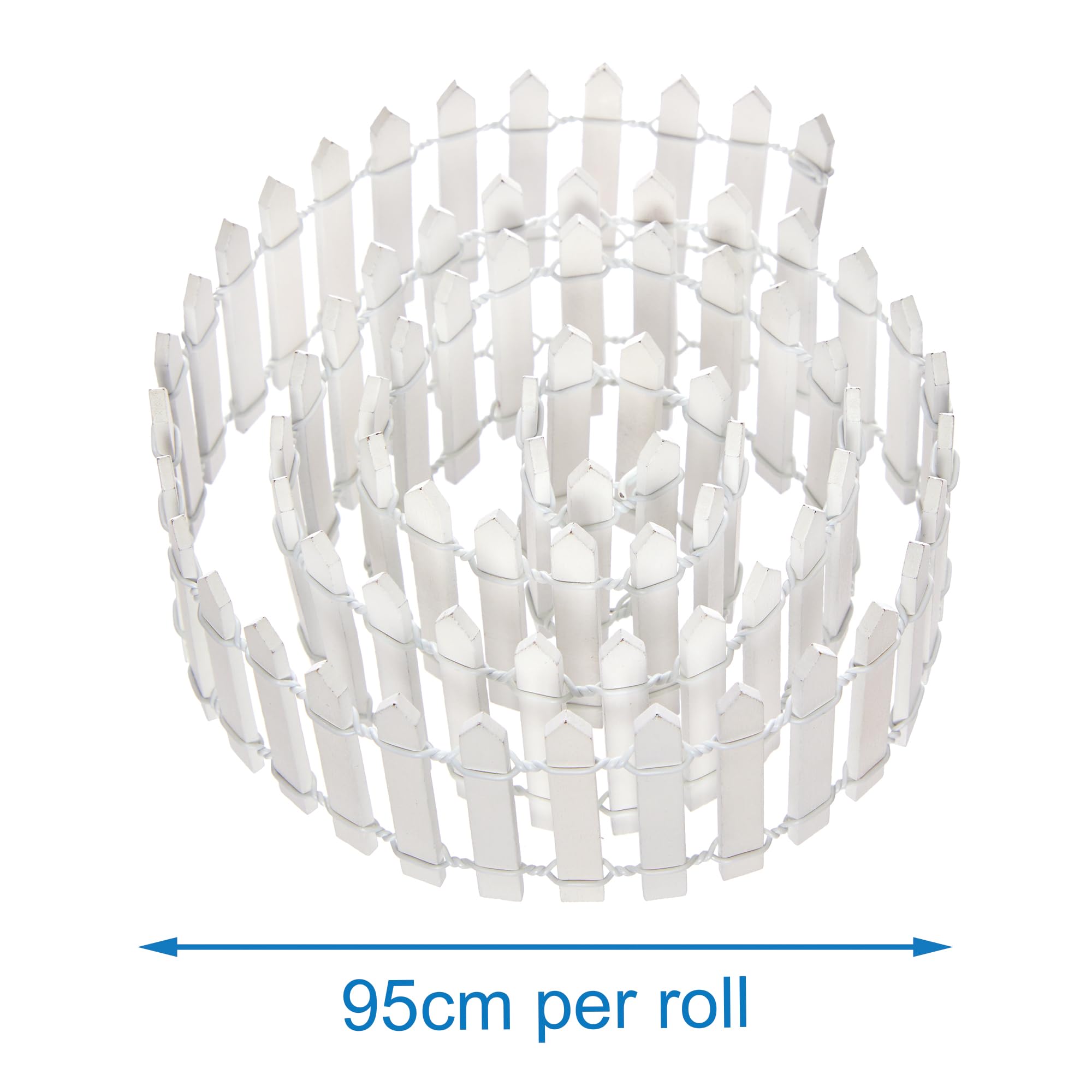 Baker Ross FX965 Mini White Picket Fence Roll - Pack of 2, Decorations for Dolls Houses and Fairy Gardens - Image 4