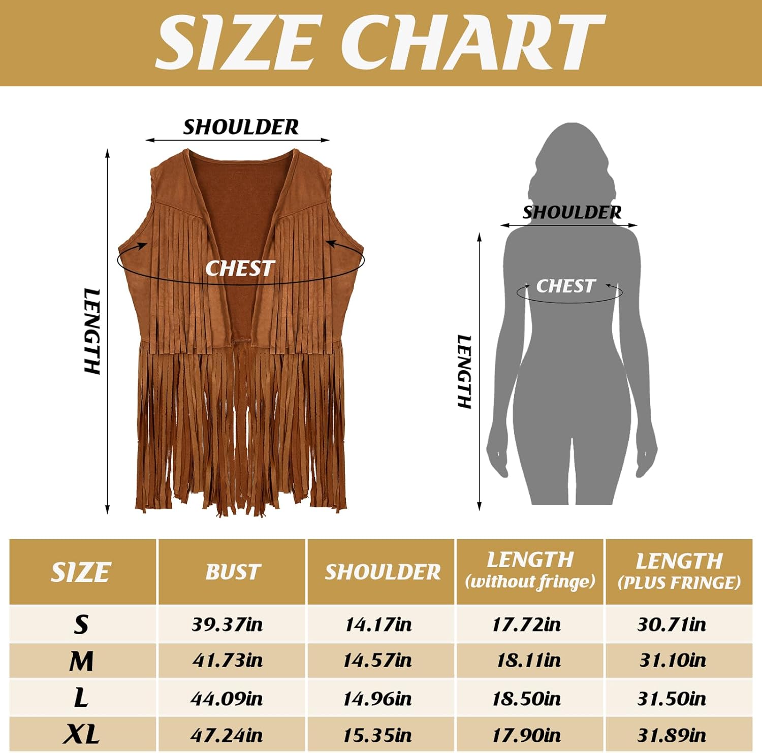 Newcotte 15 Pcs Cowgirl Outfits for Women Western Outfit Fringe Vest Cowboy Chic Cowboy Hat for Halloween Country 70s Hippie Cosplay - Image 4