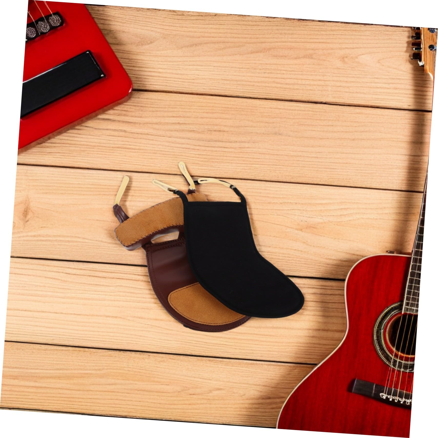 minkissy 2piezas Accesorios para Violín Almohadillas Cómodas de Algodón y Piel de Oveja para Ejecución Estable Fácil de Limpiar para Practicar Casa o Clases de Música