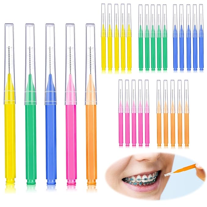 Buy HANNEA® 30pcs/Set Interdental Brushes, Interdental Brush Angle