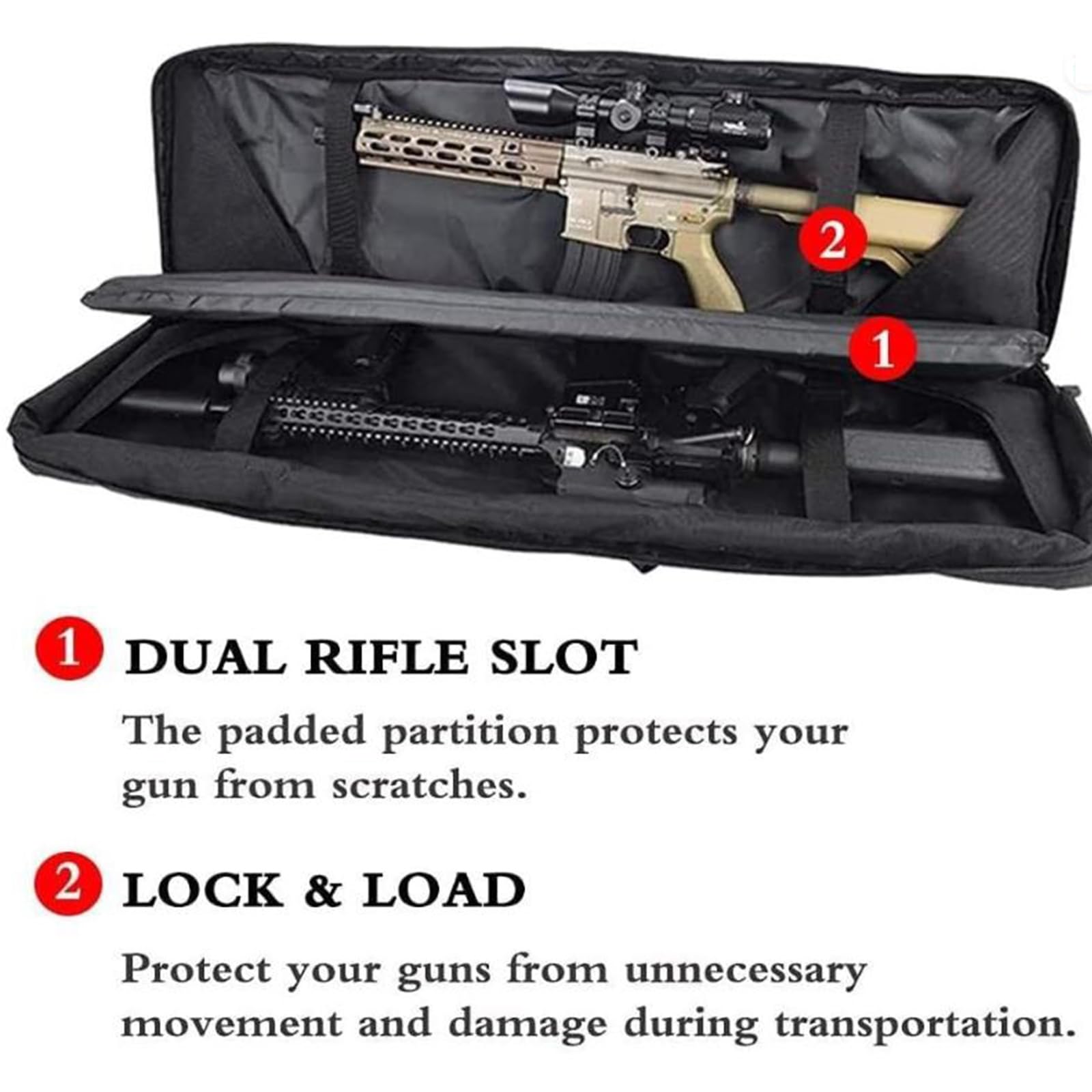 93cm/108cm/118/140cm Caza Táctica Rifle Gun Case Bolsa Táctica Funda para Arma con Correa de Hombro Bolsa de Transporte Vaina para Caza Disparando