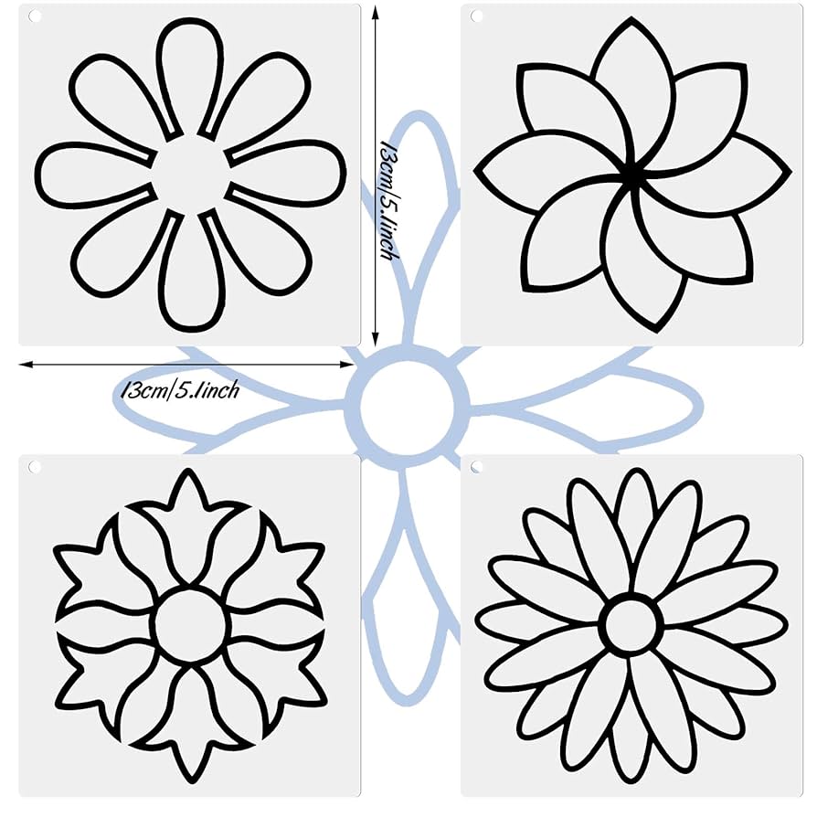amazon-com-zonon-9-pieces-flower-line-quilting-stencil-kit-sewing-flower-reusable-template-stencils-with-metal-open-ring-for-sewing-on-fabric-quilt-clothes for Free Printable Quilting Stencils Pdf Amazon.com: Zonon 9 Pieces Flower Line Quilting Stencil Kit Sewing Flower Reusable Template Stencils with Metal Open Ring for Sewing on Fabric Quilt Clothes for Free Printable Quilting Stencils Pdf