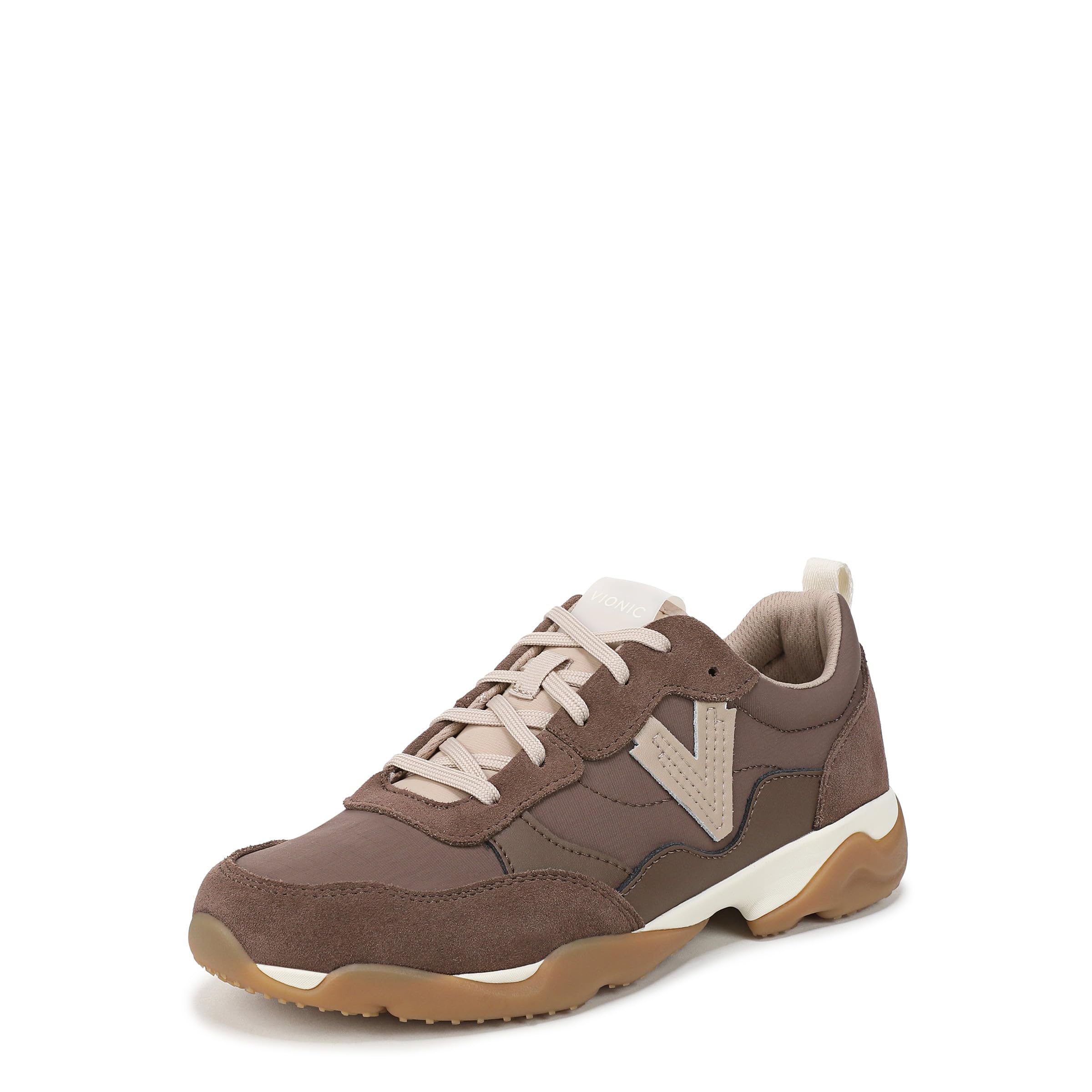 Vionic Women's Walk Slim Glide Sneaker, Driftwood, 5.5 UK