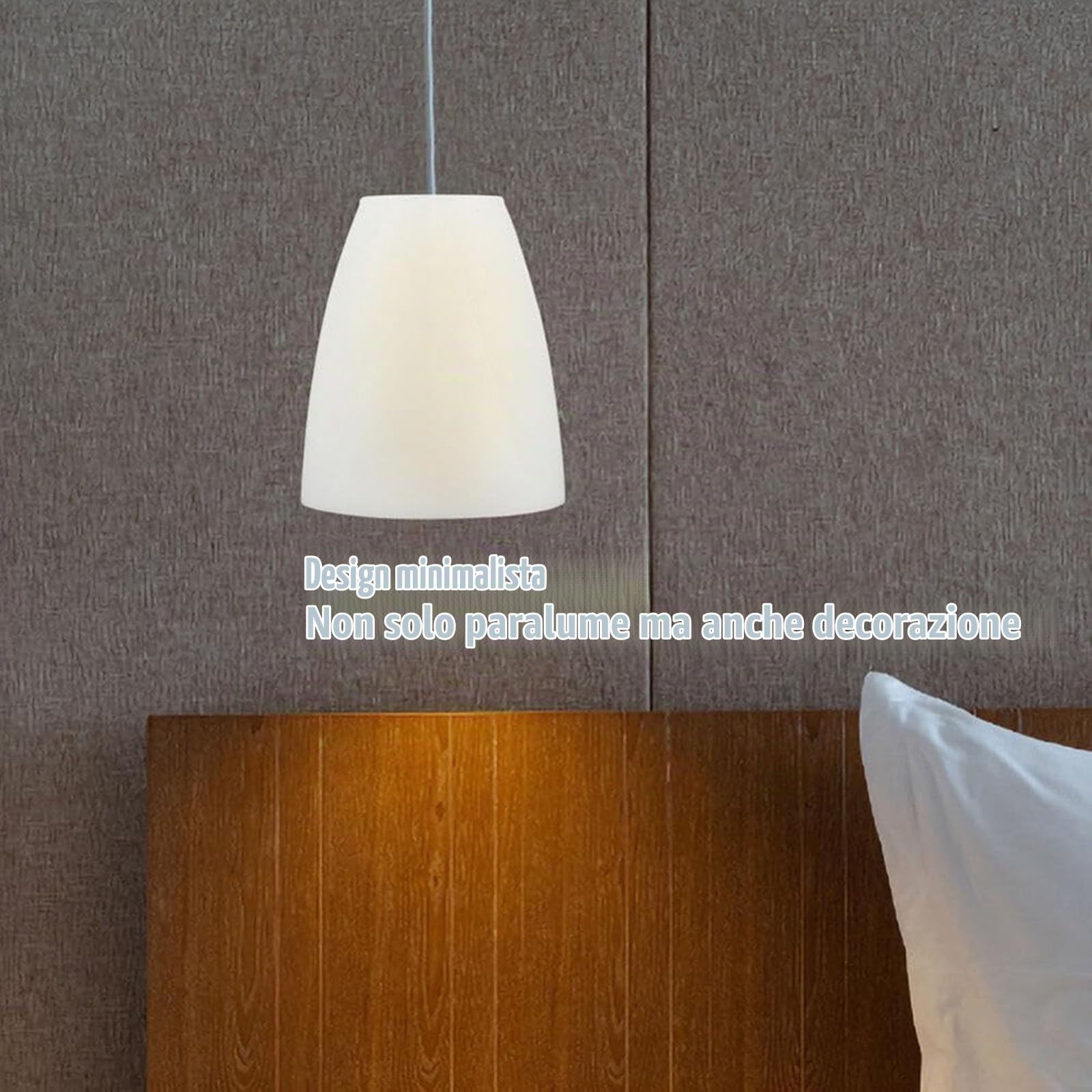 Decache 4 Pezzi Paralume Cilindrico in Plastica Bianca a Testa Piana, Stile Rustico Semplice per Lampada da Scrivania (Bianco, 42mm)