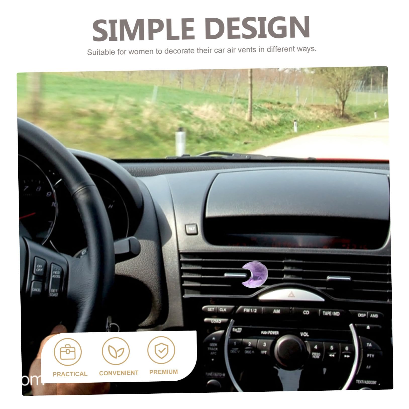 iplusmile 10pezzi Clip Decorativa Per Bocchetta Aria Auto Con Design Di e Stella Ornamentazione Cristallo Per Decorazioni Auto e Ufficio Installazione Facile Senza Attrezzi Per e Profumi