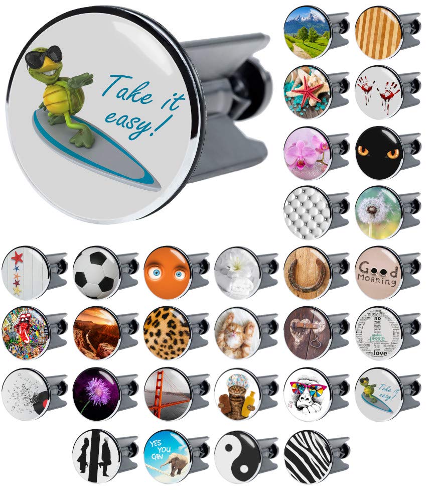 Sanilo Take It Easy Sink Plug 40 Mm, Many Different Drain Plugs, Easy To Insert Into The Wash Basin (Take It Easy)