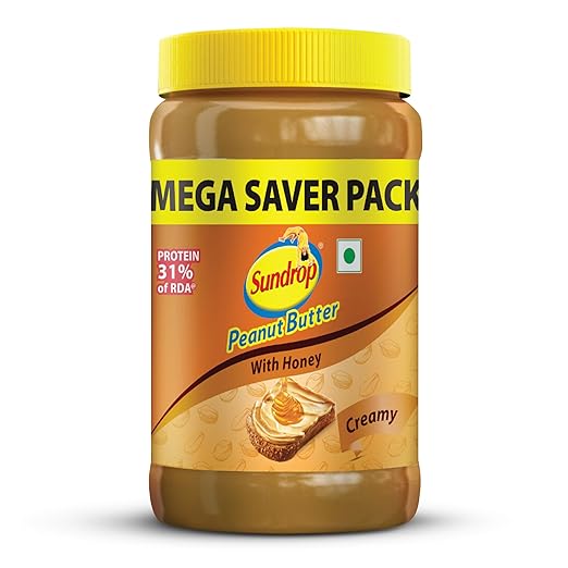Sundrop Peanut Butter with Honey, Spread- Creamy - 900gm