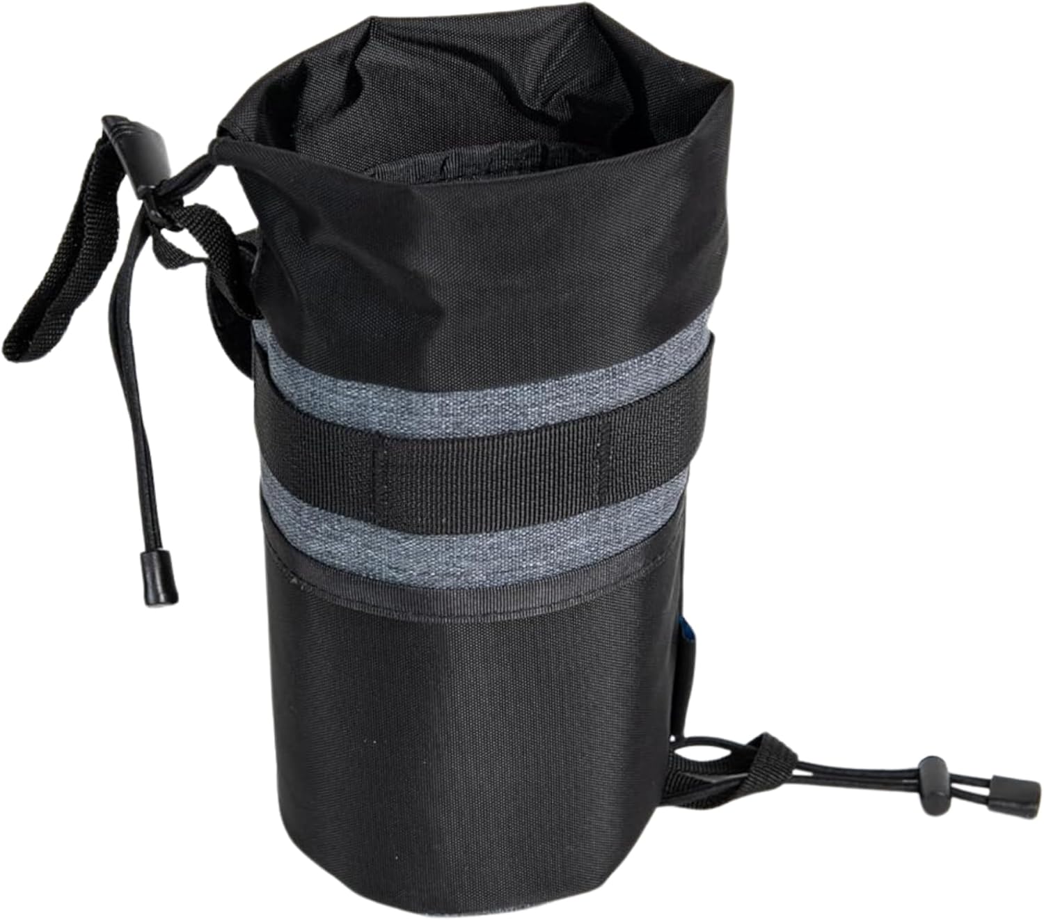 SpeedSleev SURGE eSleev Stem Bag for Road, Gravel & Touring Bikes – Lightweight Cycling Handlebar Bottle & Storage Bag with One-Hand Drawstring Access – Bicycle Accessories - Black – Classic Size