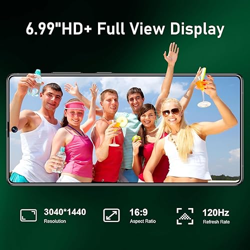 Miniatura 3 de I25 Ultra 6.99" FHD+ Android 14 Smartphone  12GB+512GB  Cámara de 108MP+68MP  Batería de 7000mAh  Lápiz óptico incorporado  Rendimiento rápido (azul