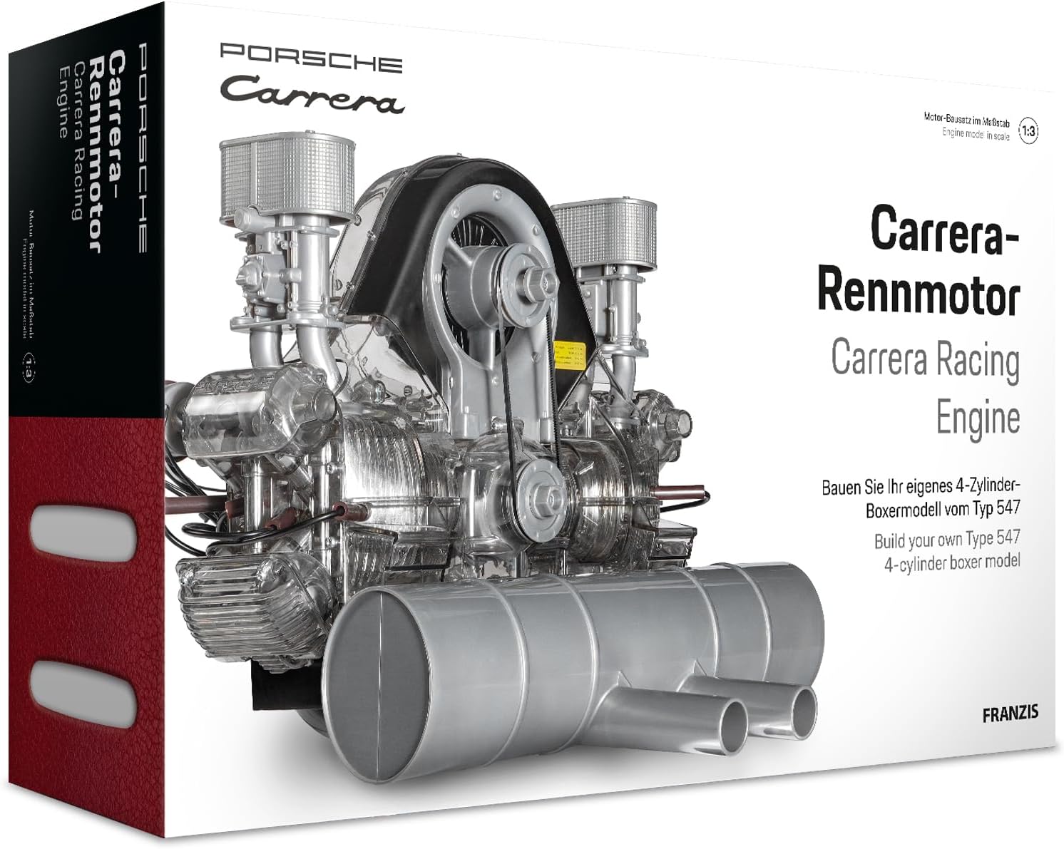 Franzis Porsche Carrera Racing Engine Model Kit with Collector's Book